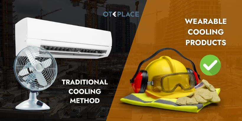 traditional cooling method vs wearable cooling product