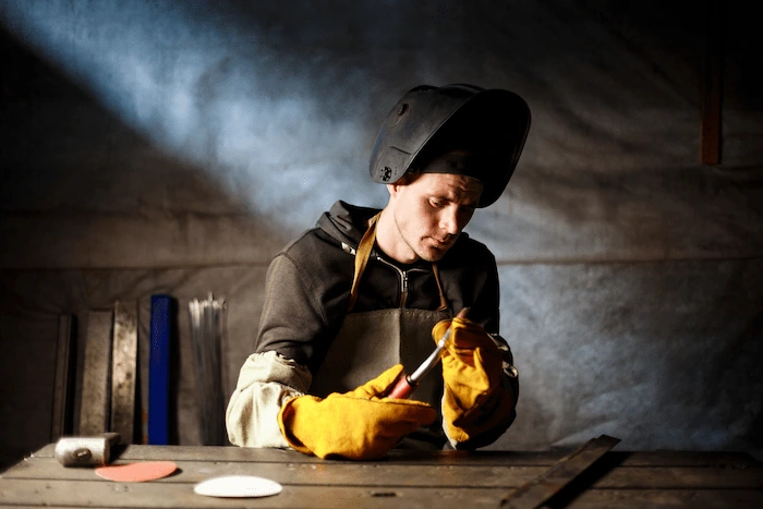 employee at work wearing safety ppe