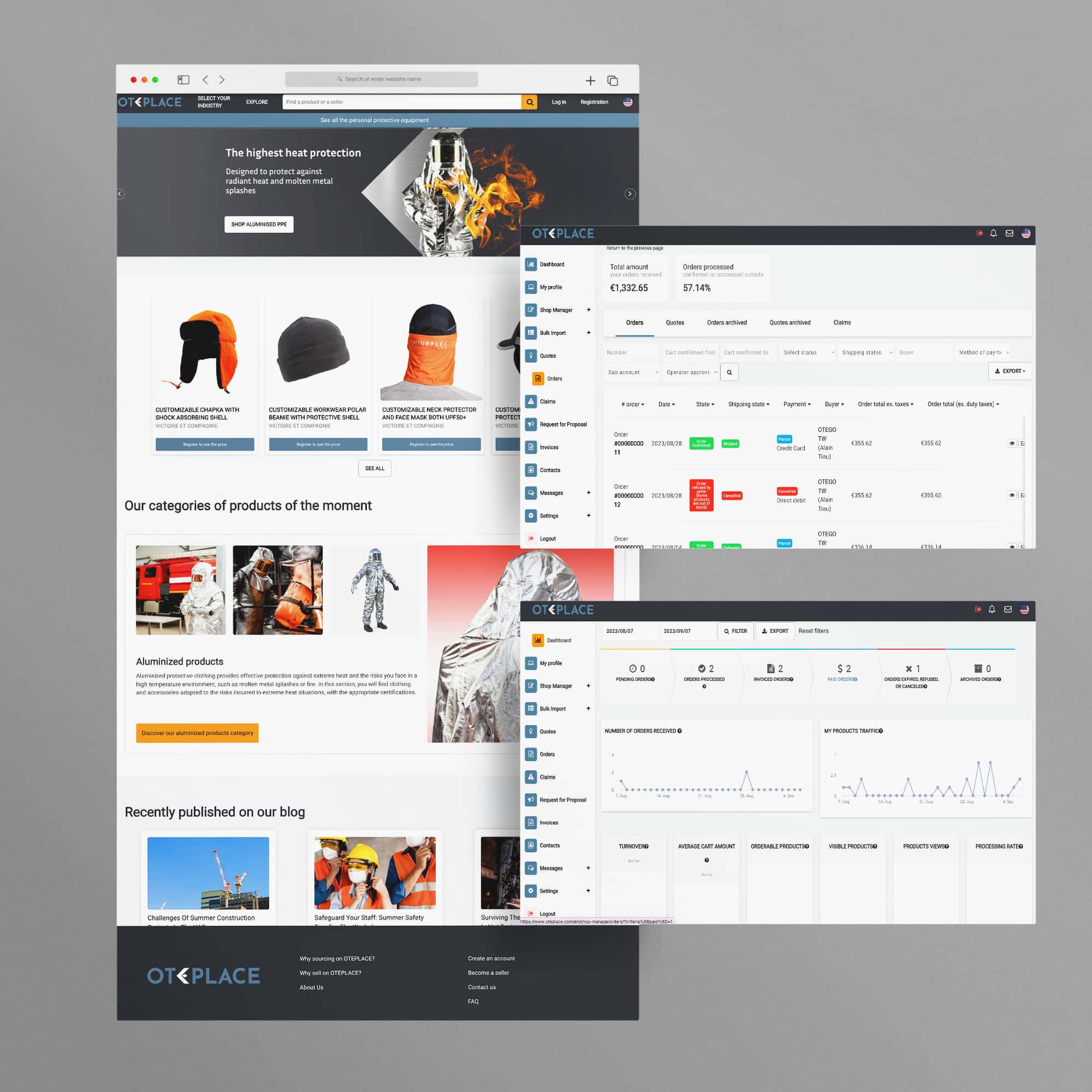 Oteplace website