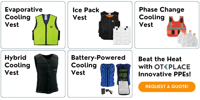 types de gilets de refroidissement