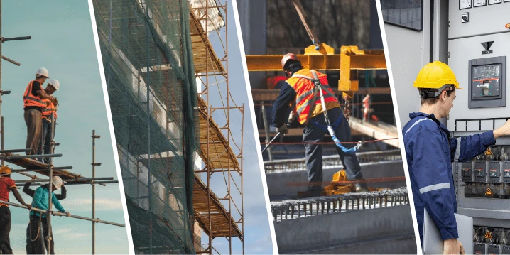 Fall prevention methods used on construction sites