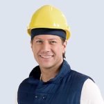E.COOLINE cooling helmet inlay, blue, product view