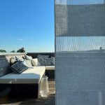 Cooling slider curtain product view, white
