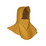 Grain leather welding hood with shoulder cover