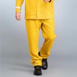Welder leather trousers, front