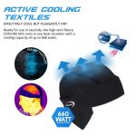 E.COOLINE light cooling bandana, black, product view