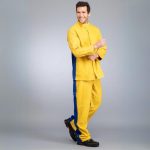 Flame-retardant welder trousers, side