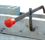 Grandes calottes de sécurité rouges pour armatures à béton, sachet de 100