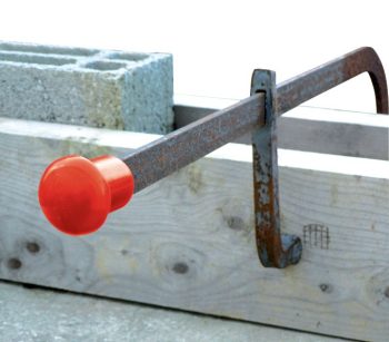 Large Red Safety Caps for Rebars Bag of 100