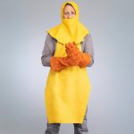 Grain leather welding hood with shoulder cover
