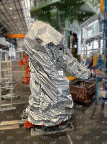 ASP KARDENAC Robot Protective Cover for High-Heat Foundry, Forge & Die Coating Applications