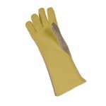 Aluminised para-aramid gloves palm view showing jersey lining