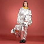 Aluminised trousers for heat protection
