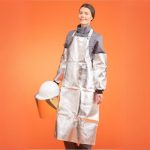 Aluminised apron thermal protection