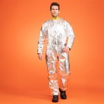 Aluminised light coverall fire-resistant