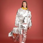 Aluminised fire-resistant light jacket full view
