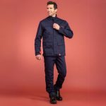 CAP 1 flame-retardant jacket, grey, worn view