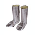 Aluminised gaiters spring closure detail