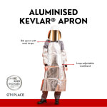 Aluminised apron thermal protection