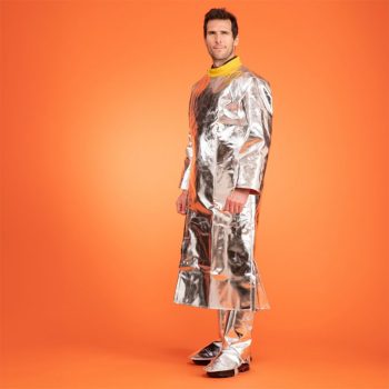 Aluminised coat for fire protection