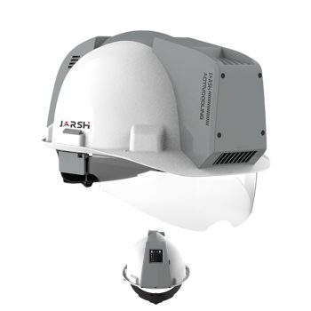 ActivCooling™ air-conditioned hardhat with clear visor