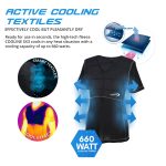 E.COOLINE cooling T-shirt worn during outdoor work