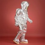 Aluminised firefighting suit front view