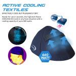 E.COOLINE cooling helmet inlay, blue, product view