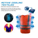 E.COOLINE high-visibility cooling vest, orange