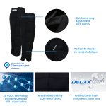 E.COOLINE calf cooler with zip, black, product view
