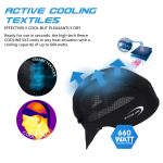 E.COOLINE Bandana Air cooling bandana, black, product view