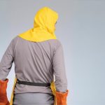 Grain leather welding hood with shoulder cover