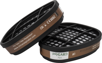 (Box of 30 Pairs) polyGARD 701 Organic Vapor Cartridge Filter for 7500, FFS600 & S900 Respirators | CE & AS/NZS Certified
