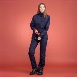 CAP 1 flame-retardant jacket, grey, worn view