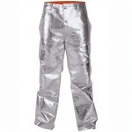 Lightweight aluminised trousers for fire protection front view