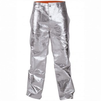 Lightweight aluminised trousers for fire protection front view