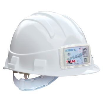 Opale Safety Helmet with Badge Holder