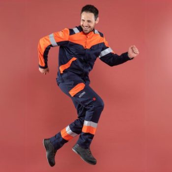 Melt Master multi-hazard trousers, worn view