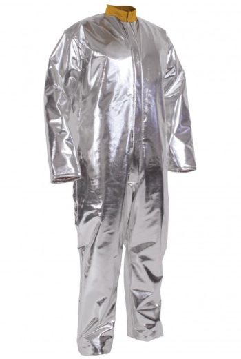 Aluminised light coverall fire-resistant