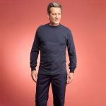 Fire-resistant long-sleeved t-shirt worn view