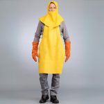 Grain leather welding apron