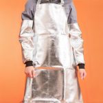 Aluminised Kevlar oversleeves for heat protection