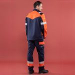 Melt Master multi-hazard jacket, worn view
