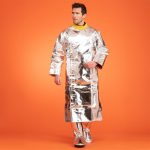 Aluminised light coat for fire protection front view