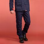 CAP 1 flame-retardant trousers, grey, worn view