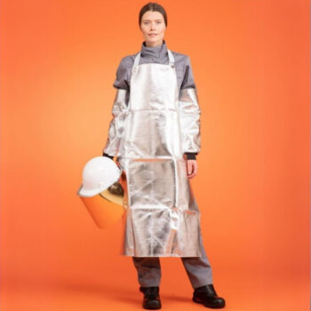 Aluminised apron thermal protection
