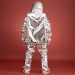 Aluminised firefighting suit front view