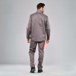 CAP 1 flame-retardant trousers, grey, worn view