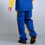 Flame-retardant welder trousers, side