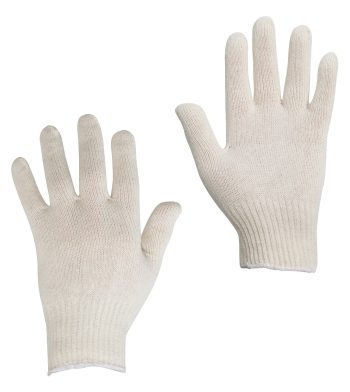 Knitted cotton handling gloves - Size 10